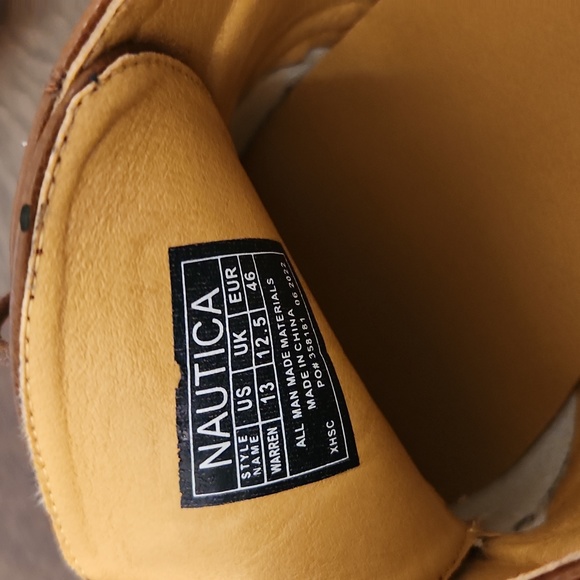 Nautica Wingdeck Pebbled Oxford Size 13 - Picture 7 of 10